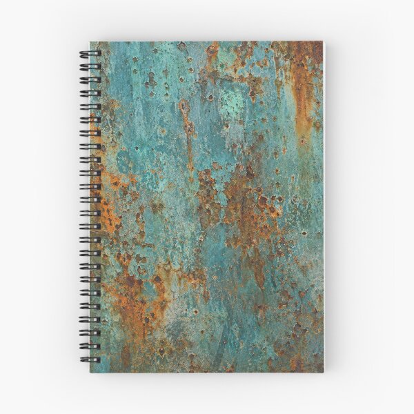 Item preview, Teal Blue Metal with Orange Rust Patina designed and sold by The Rust Lab.
