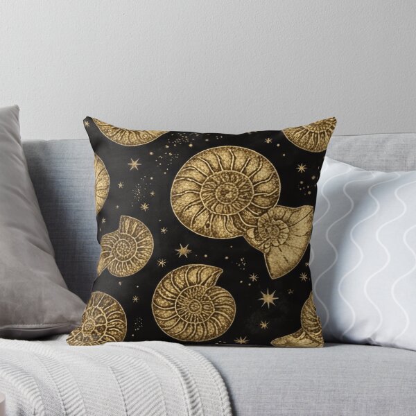 Item preview, Golden Ammonite Fossil Pattern designed and sold by SassyArtistry.
