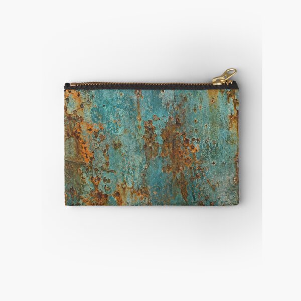 Item preview, Teal Blue Metal with Orange Rust Patina designed and sold by The Rust Lab.