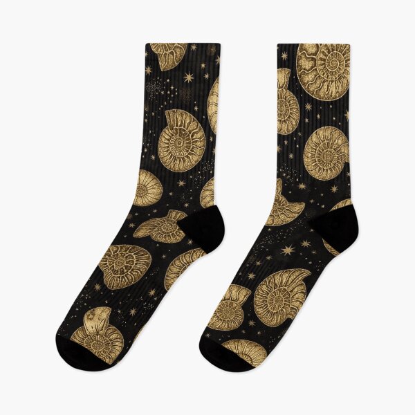 Item preview, Golden Ammonite Fossil Pattern designed and sold by SassyArtistry.