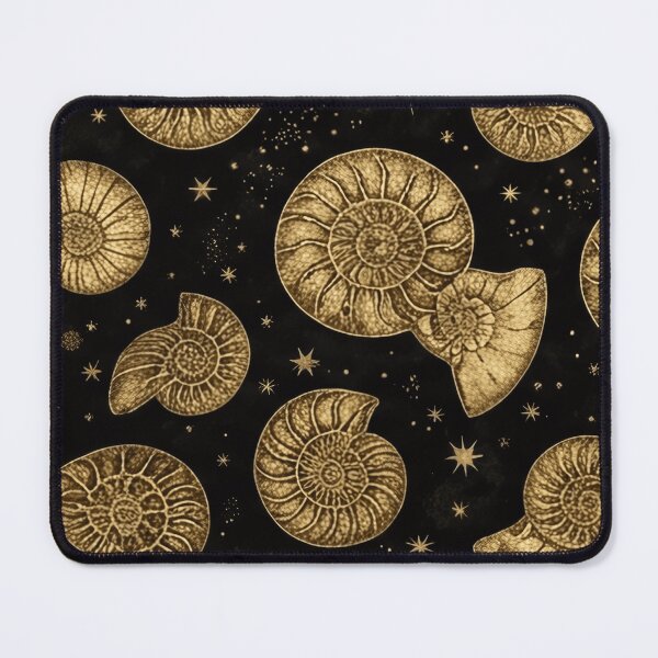 Item preview, Golden Ammonite Fossil Pattern designed and sold by SassyArtistry.