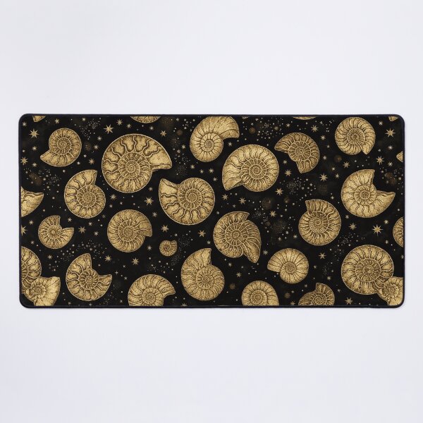 Item preview, Golden Ammonite Fossil Pattern designed and sold by SassyArtistry.