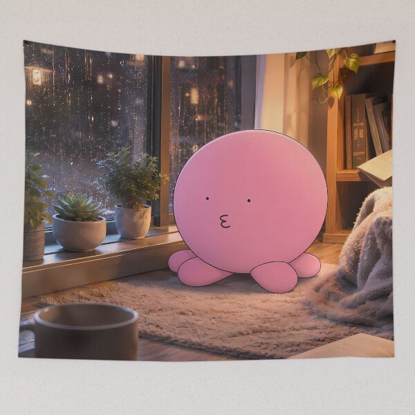 Item preview, Takopi Takopi Original Sin Cozy Rainy Window Evening designed and sold by SolenneAzur.