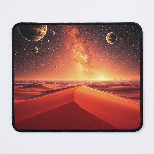 Item preview,  Dramatic Red Desert With Planetary Sunset Sky designed and sold by IntelliMindDesigns.