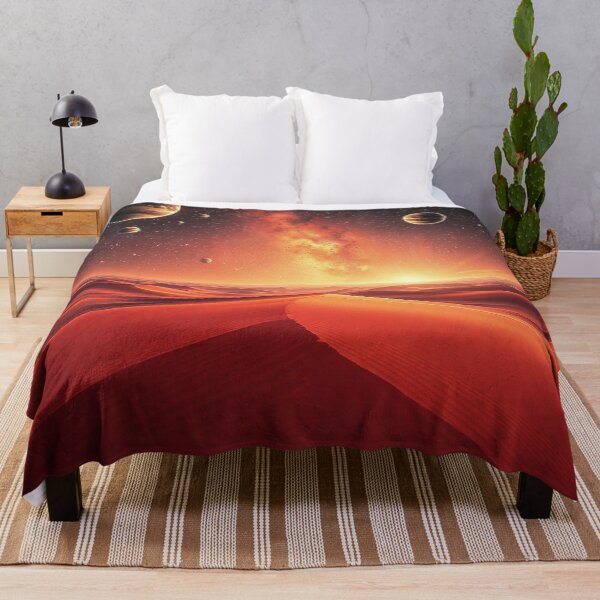 Item preview,  Dramatic Red Desert With Planetary Sunset Sky designed and sold by IntelliMindDesigns.