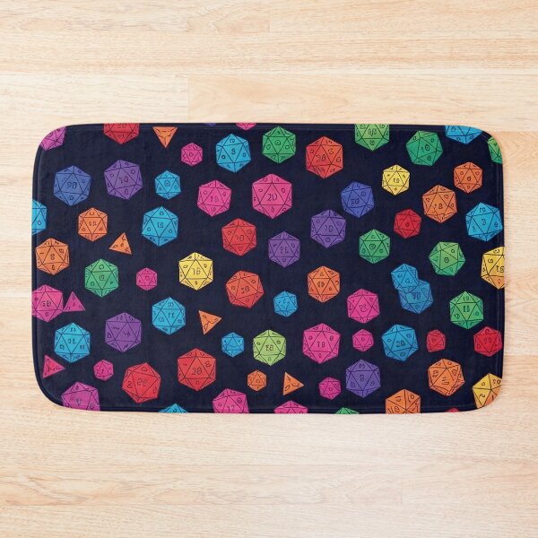 Item preview, Rainbow D20 Dice Pattern designed and sold by SassyArtistry.