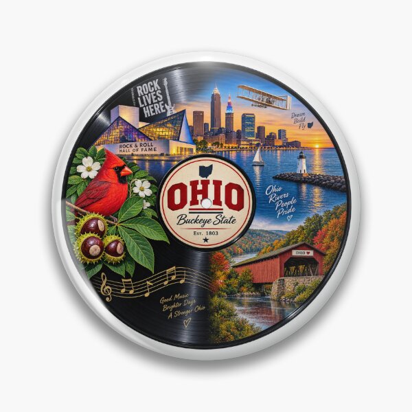 Item preview, Ohio Vinyl Record designed and sold by Whimspired By Paxx.