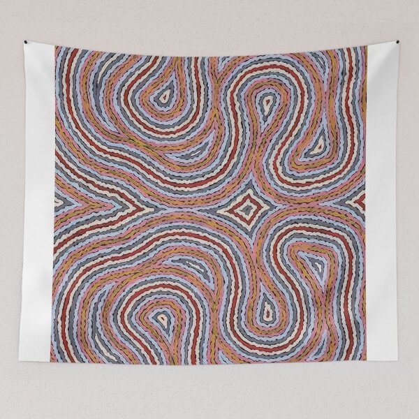 Item preview, Untitled narripi worm dreaming - 1996 designed and sold by NeonCanvasDream.