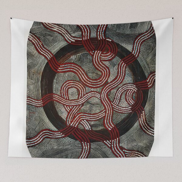 Item preview, Untitled snake dreaming - 1972 designed and sold by NeonCanvasDream.