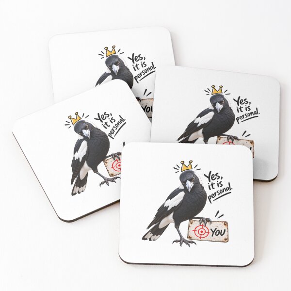Item preview, Yes, It Is Personal – Funny Magpie Australian Bird Design designed and sold by chiakh.