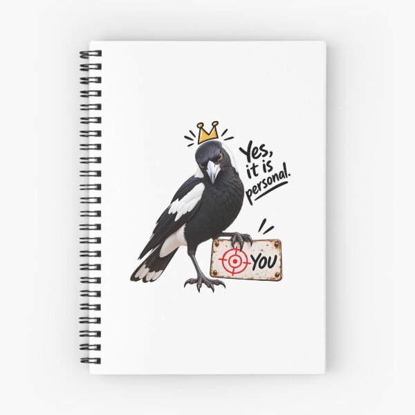 Item preview, Yes, It Is Personal – Funny Magpie Australian Bird Design designed and sold by chiakh.