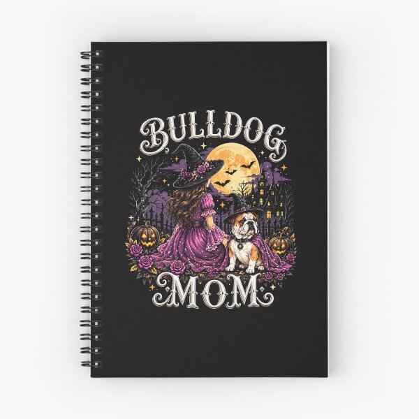 Item preview, Bulldog Mom Halloween Dog Lover Witch Moon Night designed and sold by khdmalakarak.