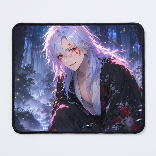 Item preview, Tengen Uzui Demon Slayer Enchanted Moonlit Forest Stream designed and sold by SolenneAzur.