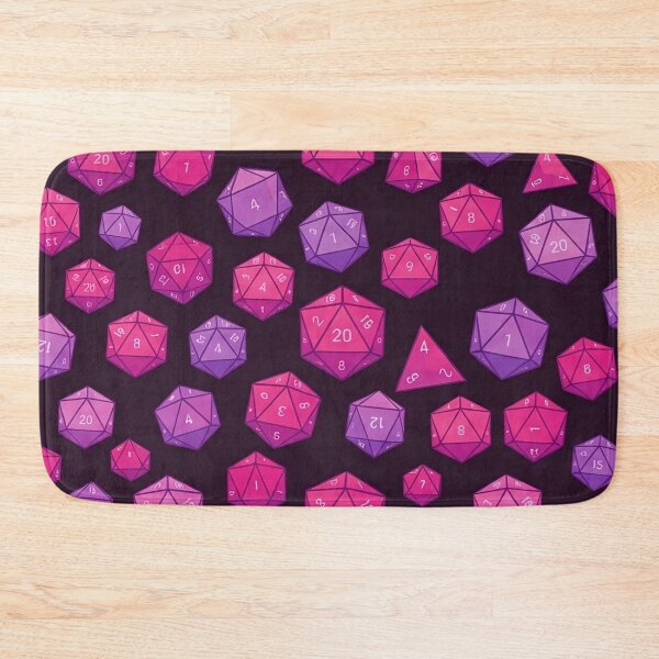 Item preview, Pink Purple D20 Dice Pattern designed and sold by SassyArtistry.