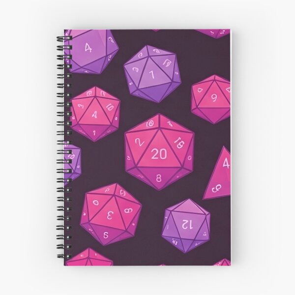 Item preview, Pink Purple D20 Dice Pattern designed and sold by SassyArtistry.