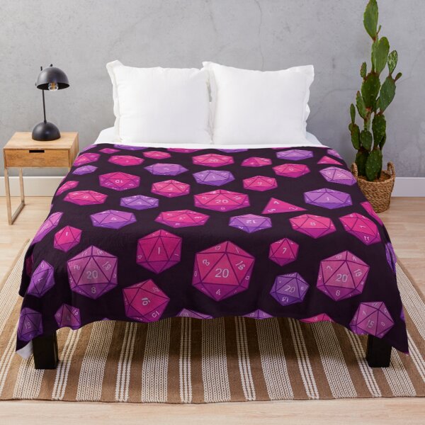 Item preview, Pink Purple D20 Dice Pattern designed and sold by SassyArtistry.