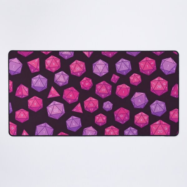 Item preview, Pink Purple D20 Dice Pattern designed and sold by SassyArtistry.