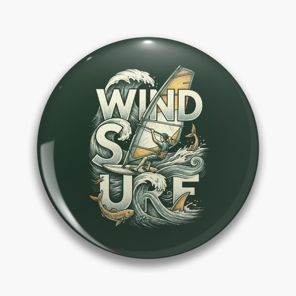 Item preview, Windsurf Vintage Wave Ocean Sailor Graphic designed and sold by KiwiRider.
