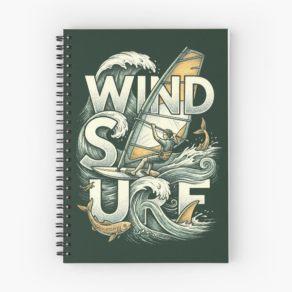 Item preview, Windsurf Vintage Wave Ocean Sailor Graphic designed and sold by KiwiRider.