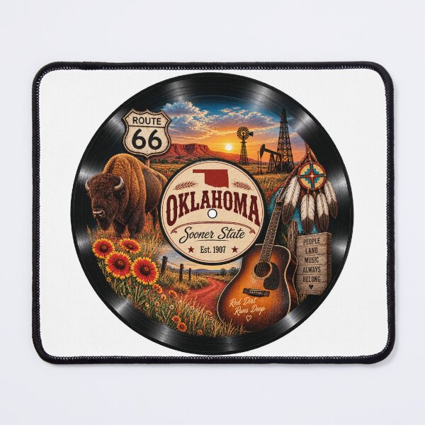 Item preview, Oklahoma Vinyl Record designed and sold by Whimspired By Paxx.