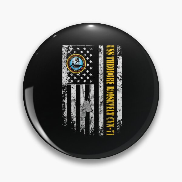 Item preview, USS Theodore Roosevelt CVN-71 Distressed American Flag designed and sold by Osstaramilua.