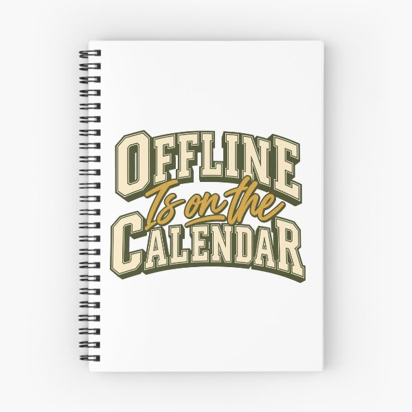 Item preview, Offline Is on the Calendar Varsity Typography designed and sold by Bikivuno.