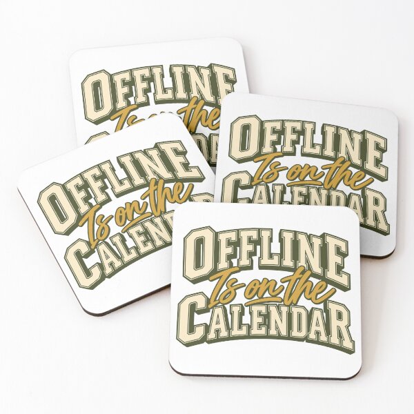 Item preview, Offline Is on the Calendar Varsity Typography designed and sold by Bikivuno.