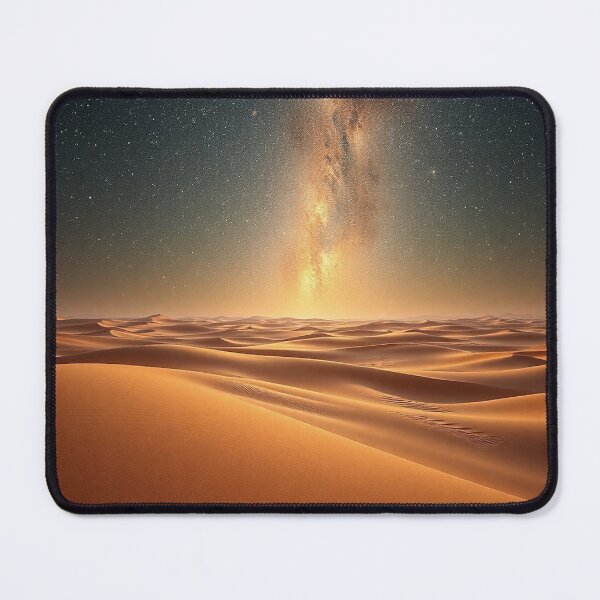 Item preview, Golden Sand Dunes Under Milky Way Galaxy Sky designed and sold by IntelliMindDesigns.