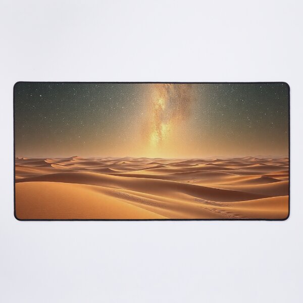 Item preview, Golden Sand Dunes Under Milky Way Galaxy Sky designed and sold by IntelliMindDesigns.