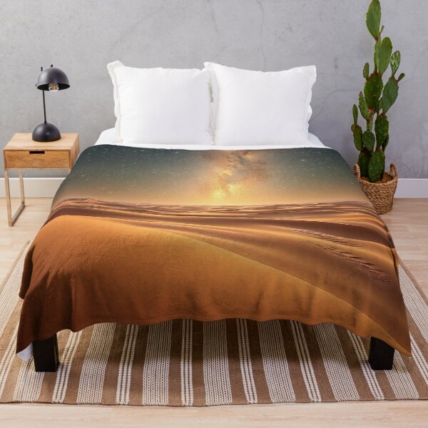 Item preview, Golden Sand Dunes Under Milky Way Galaxy Sky designed and sold by IntelliMindDesigns.