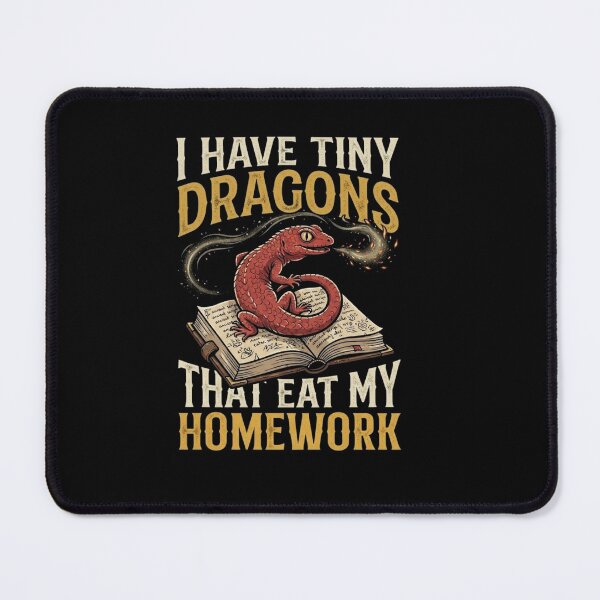 Item preview, I Have Tiny Dragons That Eat My Homework Funny Reptile Quote designed and sold by Ostericaimusa.