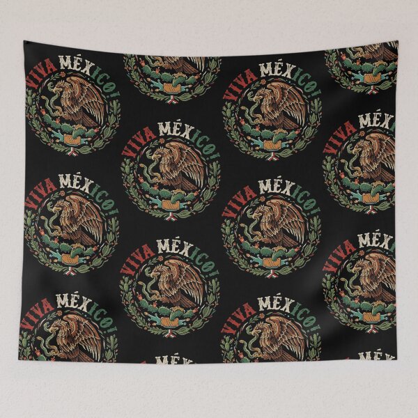 Item preview, Viva Mexico Eagle Snake Emblem Mexican Independence Day designed and sold by Mind-Drift.