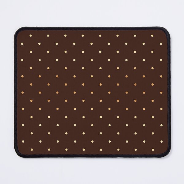 Item preview, Chocolate Brown and Gold Polka Dot Pattern – Minimalist Vintage Style designed and sold by DaisyHouse.