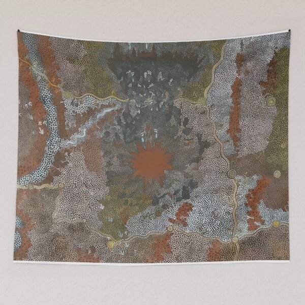 Item preview, Warlugulong with tim leura tjapaltjarri - 1976 designed and sold by NeonCanvasDream.