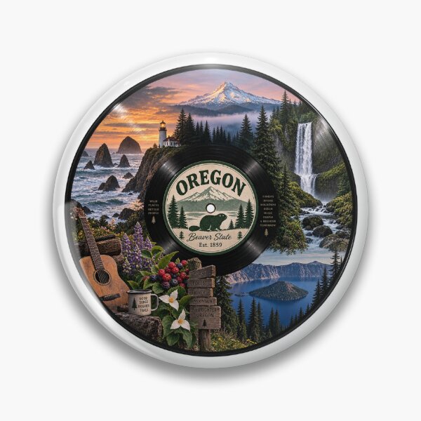 Item preview, Oregon Vinyl Record designed and sold by Whimspired By Paxx.