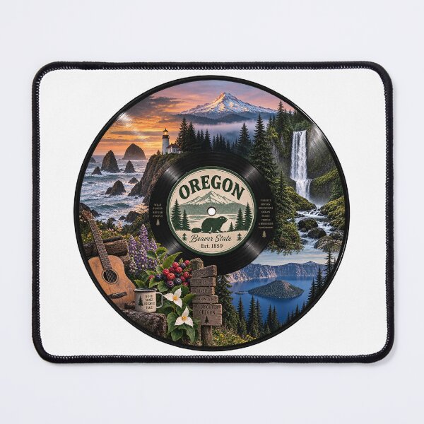 Item preview, Oregon Vinyl Record designed and sold by Whimspired By Paxx.