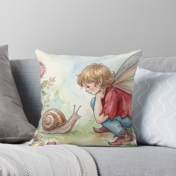 Item preview, Un encuentro entre un duende y un caracol designed and sold by Faerieglen.