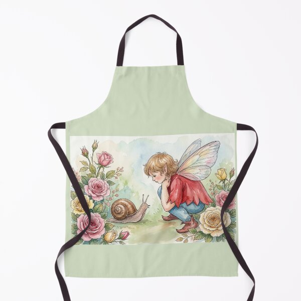 Item preview,  A encounter between a pixie and a snail designed and sold by Faerieglen.