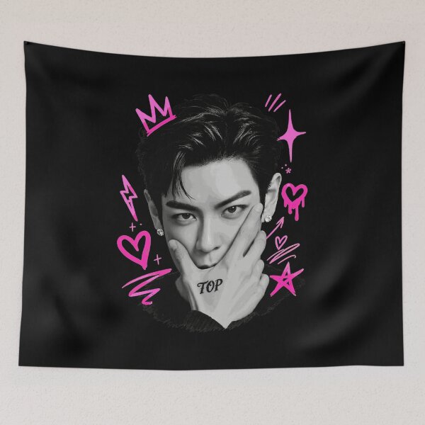 Item preview, K-Pop Idol Portrait with Pink Accents  designed and sold by Dekeyser36.