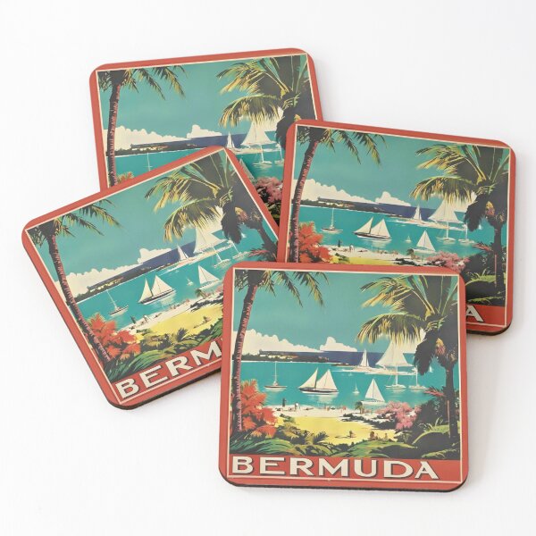 Item preview, Bermuda Vintage Travel Poster designed and sold by Eclipse 3699.