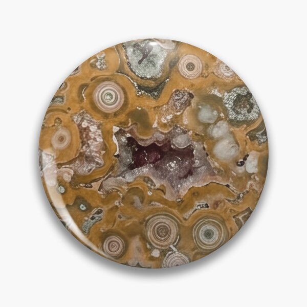 Item preview, Pink Ocean Jasper Orbicular Pattern designed and sold by SassyArtistry.