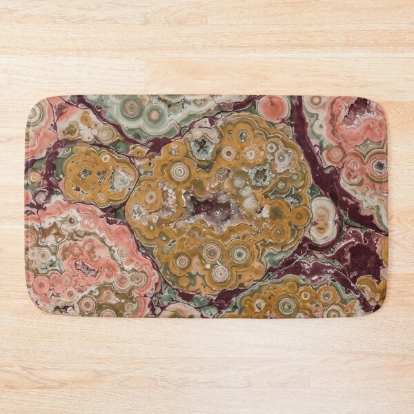 Item preview, Pink Ocean Jasper Orbicular Pattern designed and sold by SassyArtistry.