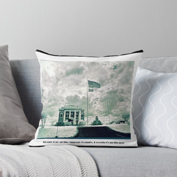 Item preview, Stormy Day at the Murray County, Georgia Courthouse designed and sold by Laugh a Lot Folk Art.