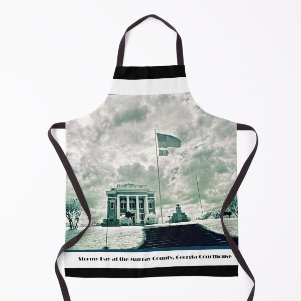 Item preview, Stormy Day at the Murray County, Georgia Courthouse designed and sold by Laugh a Lot Folk Art.