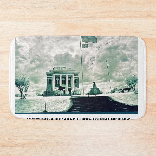 Item preview, Stormy Day at the Murray County, Georgia Courthouse designed and sold by Laugh a Lot Folk Art.