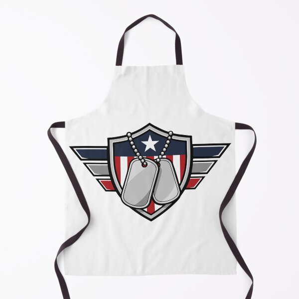 Item preview, Military Dog Tags Shield - American Flag Veteran Badge designed and sold by Marshallamoakohene.
