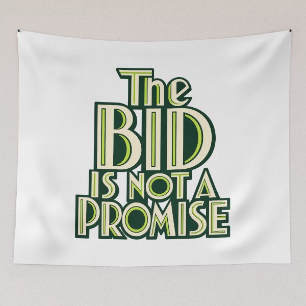 Item preview, The Bid Is Not a Promise Art Deco Trading Type designed and sold by Bikivuno.