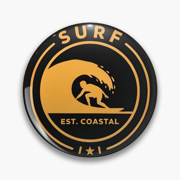 Item preview, Surf Crest — Coastal Circular Badge Logo designed and sold by Shutter-Dragon.