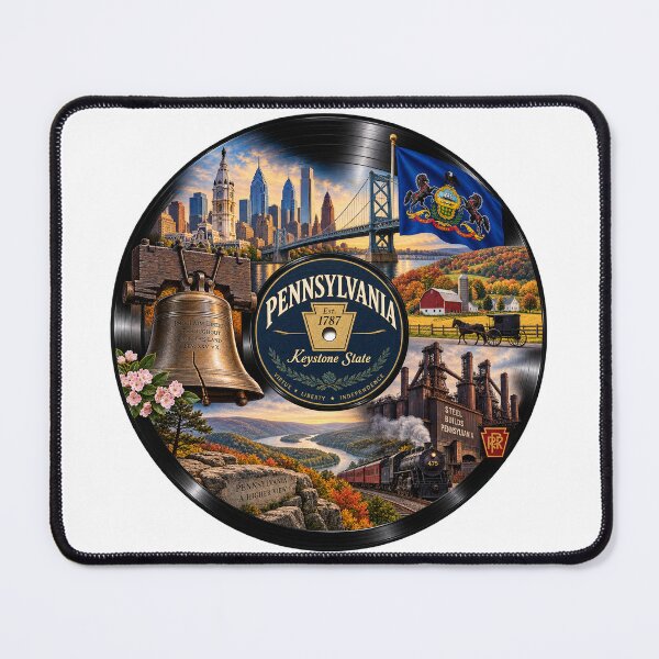 Item preview, Pennsylvania Vinyl Record designed and sold by Whimspired By Paxx.