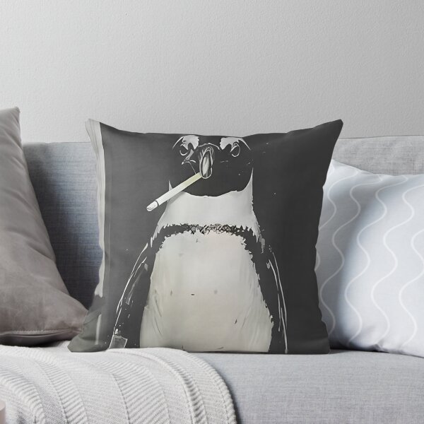 Item preview, Flight was Never an Option Penguin Smoking Funny Bird Meme  designed and sold by Regainbara.